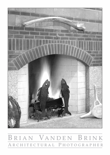 FIREPLACE DETAIL, Bar Harbor, Maine - ©Brian Vanden Brink